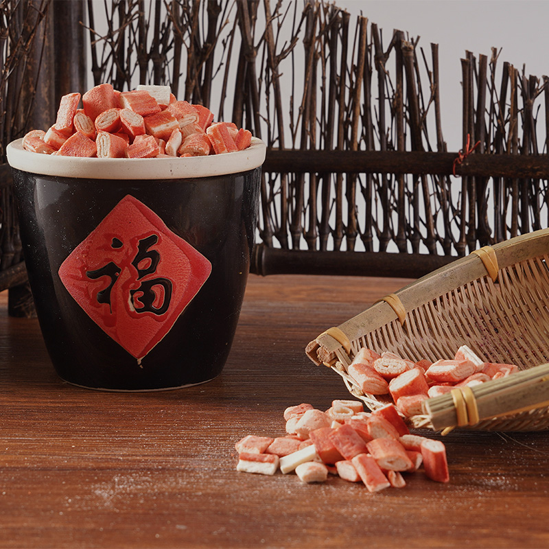 I -freeze ang pinatuyong imitasyon crab